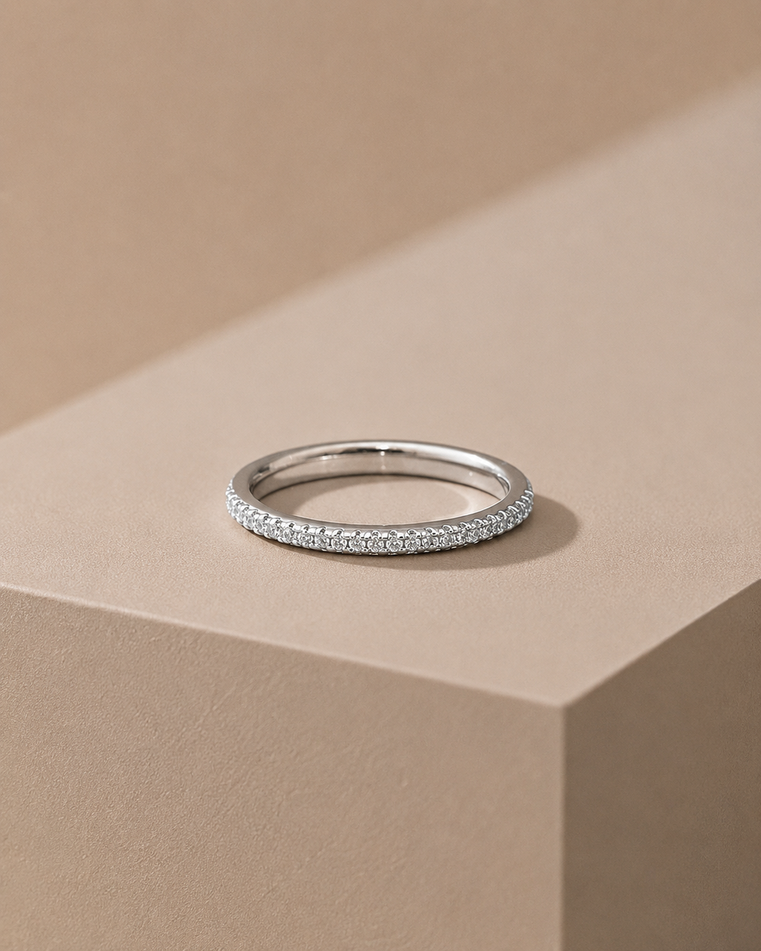 Minimalistic Sølv Eternity Ring