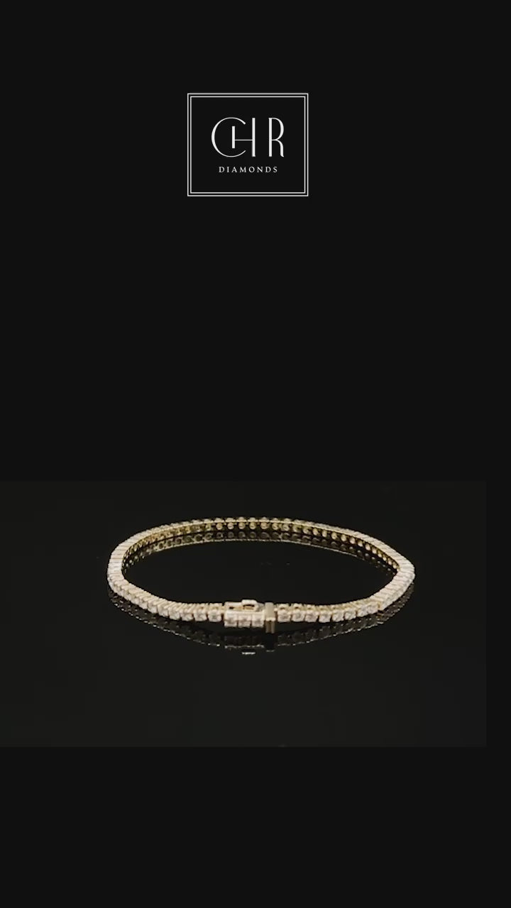 Diamant Tennisarmbånd Guld 14 K