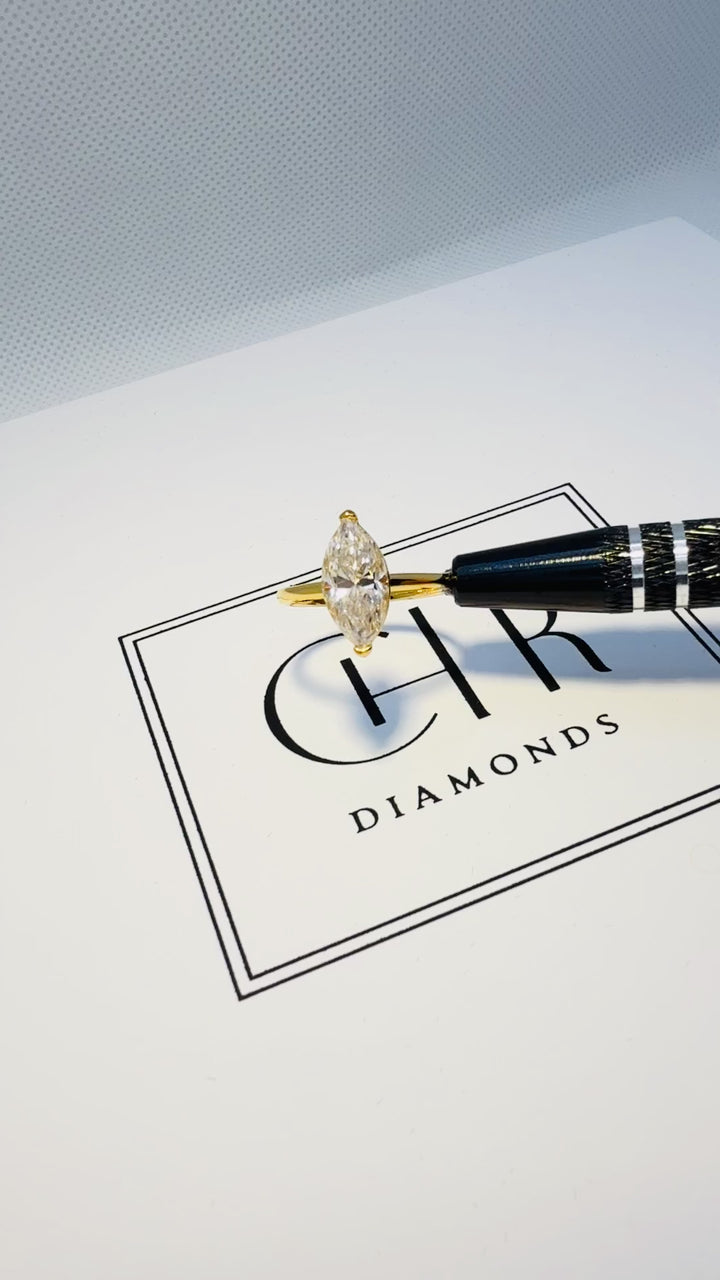 Starlit Marquise Ring 14 K Guld