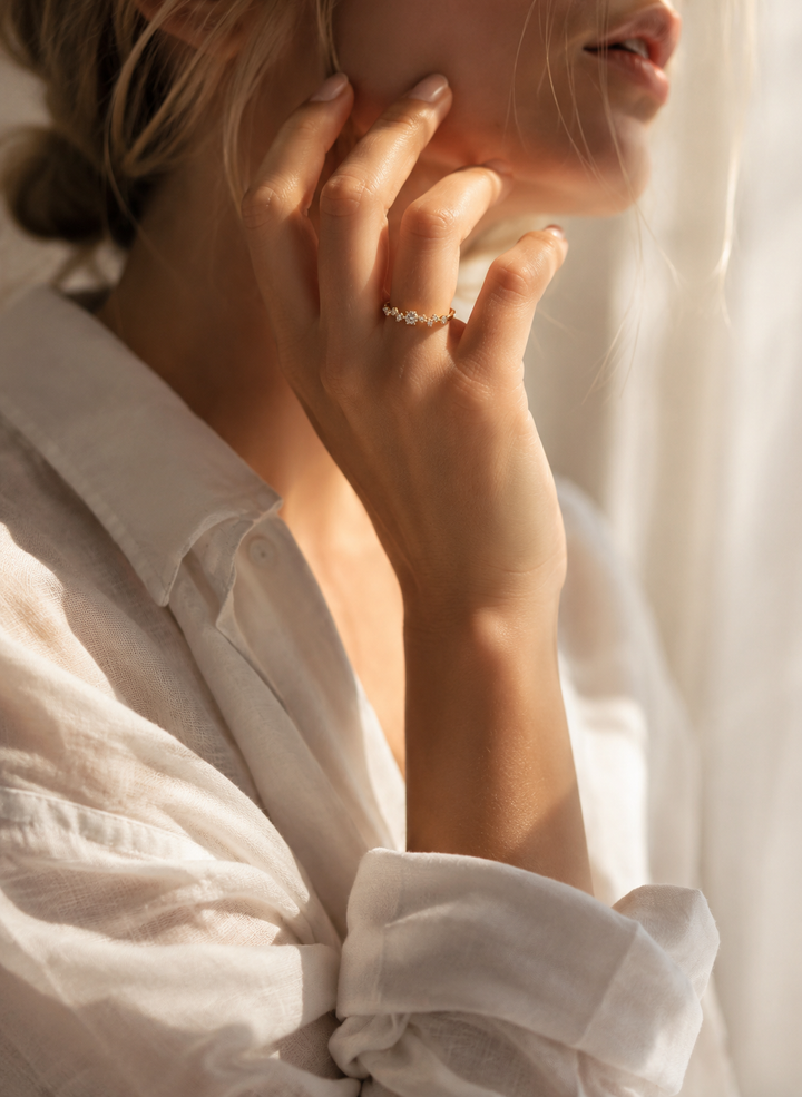 Simple Mess Ring Guld