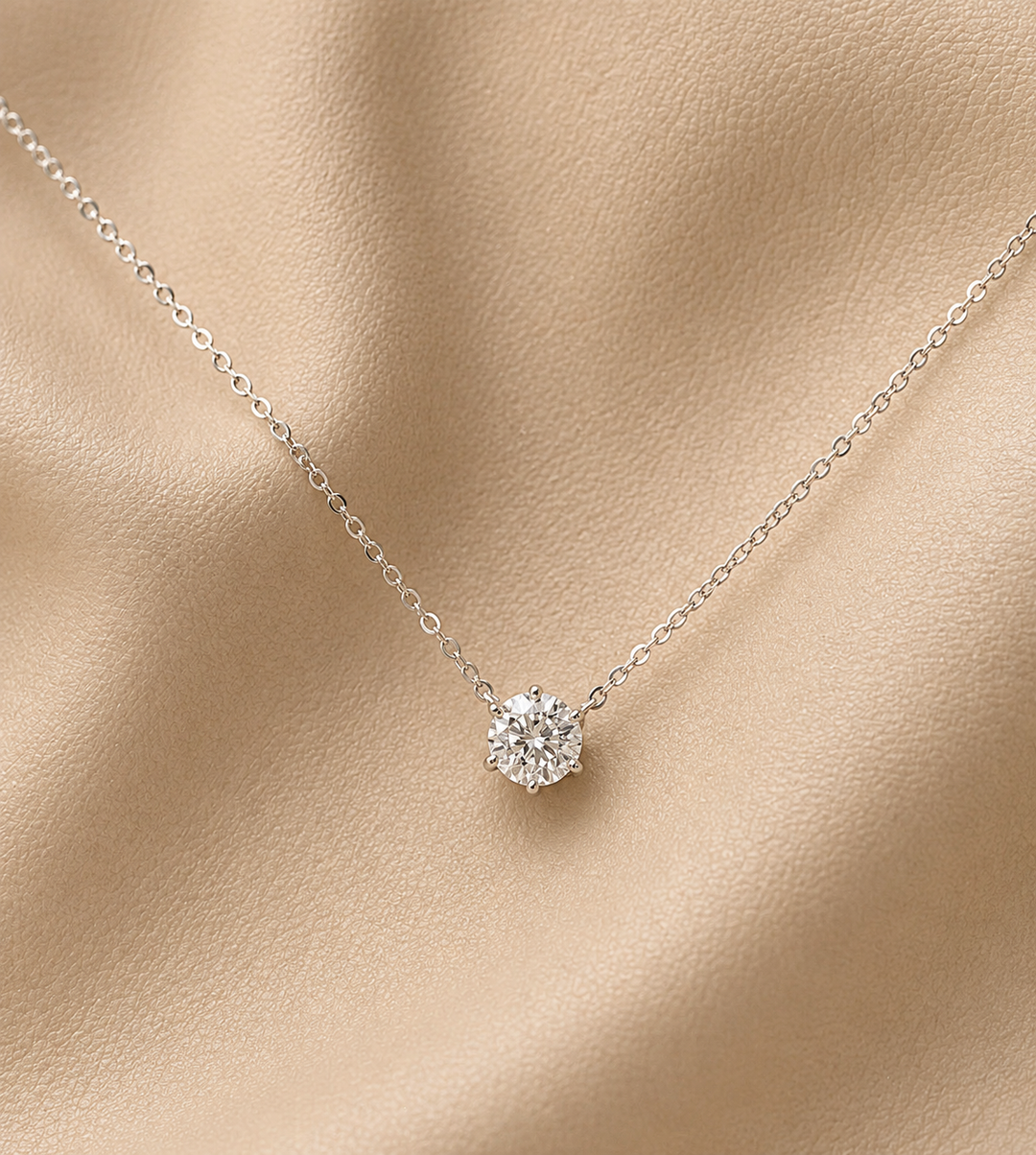 Grace Diamant Halskæde 18K Hvidguld