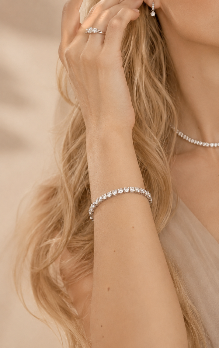 Tennis Armbånd 0.5 CT 5 mm. Sølv