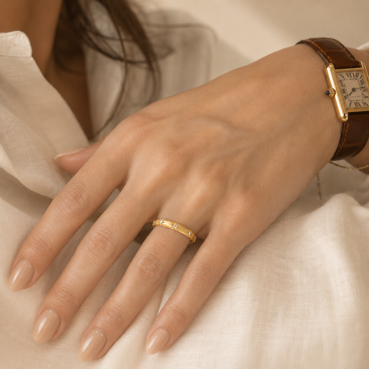 Vintage Guld Ring 18 K